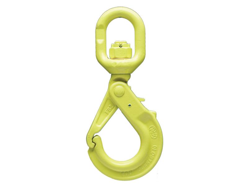 Swivel Safety Hook with Griplatch - LKBK-10-10, Chain Ø: 10mm