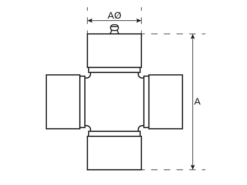 Bondioli & Pavesi Universal Joint 27 x 100mm (Standard Duty)