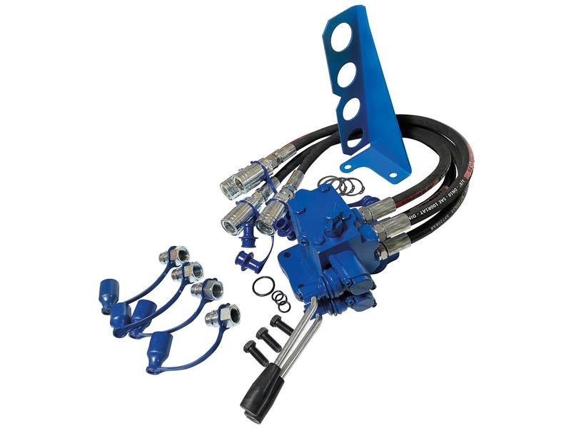Ford NH, Dual Spool, Double Acting Remote Valve, Complete Kit with Break-Away Couplers and Bracket