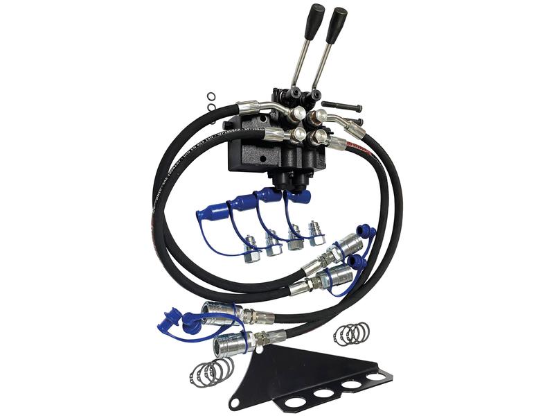 MF, Dual Spool, Double Acting Remote Valve, Complete Kit with Break-Away Couplers and Bracket