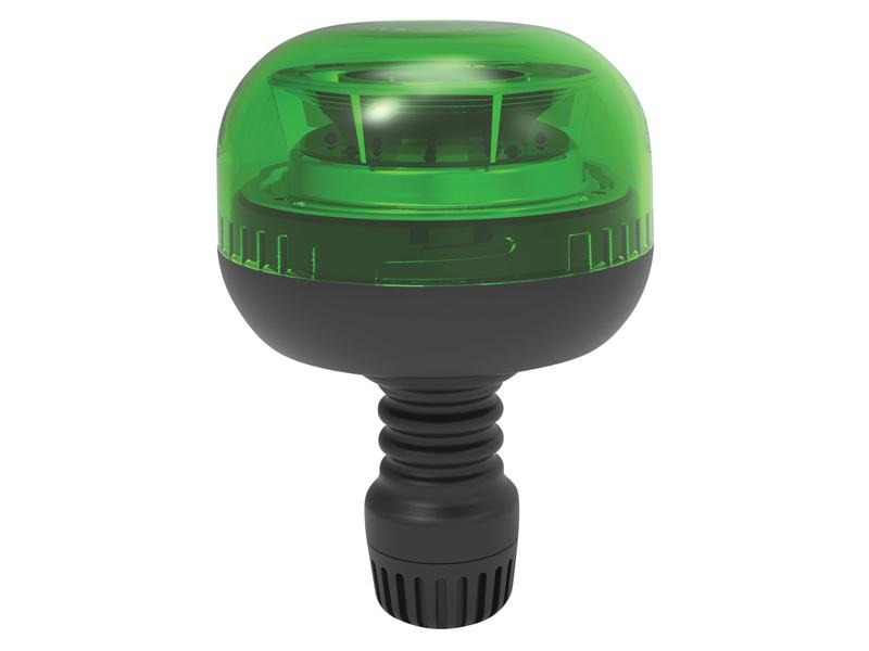 LED Rotating Beacon (Green), Interference: Class 1, Flexible Pin, 12/24V