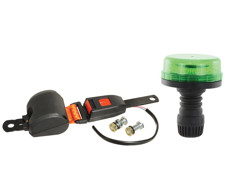 LED Beacon & Seat Belt Kit, Interference: Class 3, Flexible Pin, 12/24V