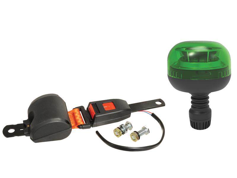 LED Beacon & Seat Belt Kit, Interference: Class 1, Flexible Pin, 12/24V