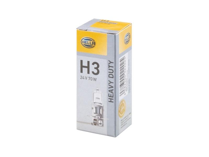 Light Bulb (Halogen) H3, 24V, 70W, PK22s (Box 1 pc.)