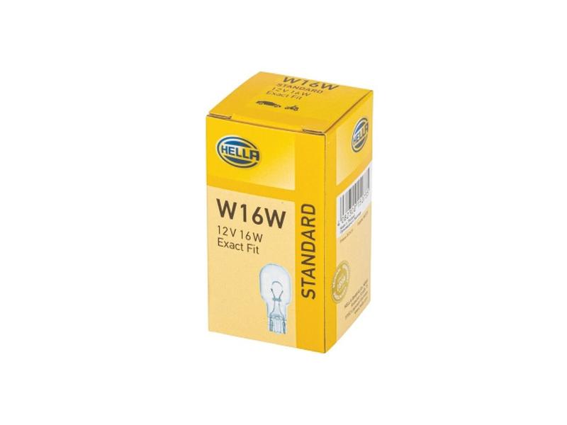 Light Bulb (Halogen) W16W, 12V, 16W, W2.1x9.5d (Box 1 pc.)