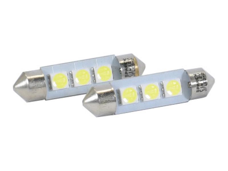 Light Bulb (LED) C5W, 12V, 1W, SV8.5-8 (Agripak 2 pcs.)