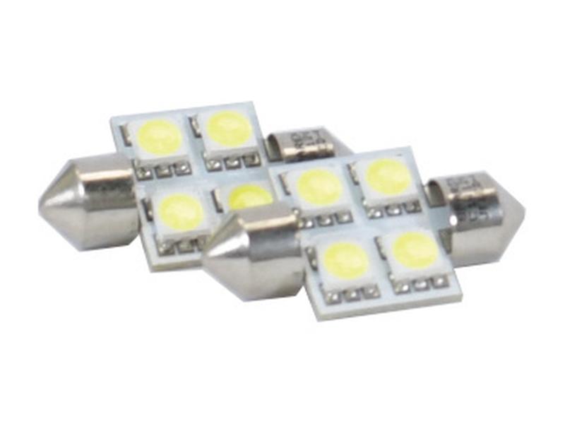Ampoule (à LED) C5W, 12V, 1W, SV8.5-8 (Agripak 2 pièces)