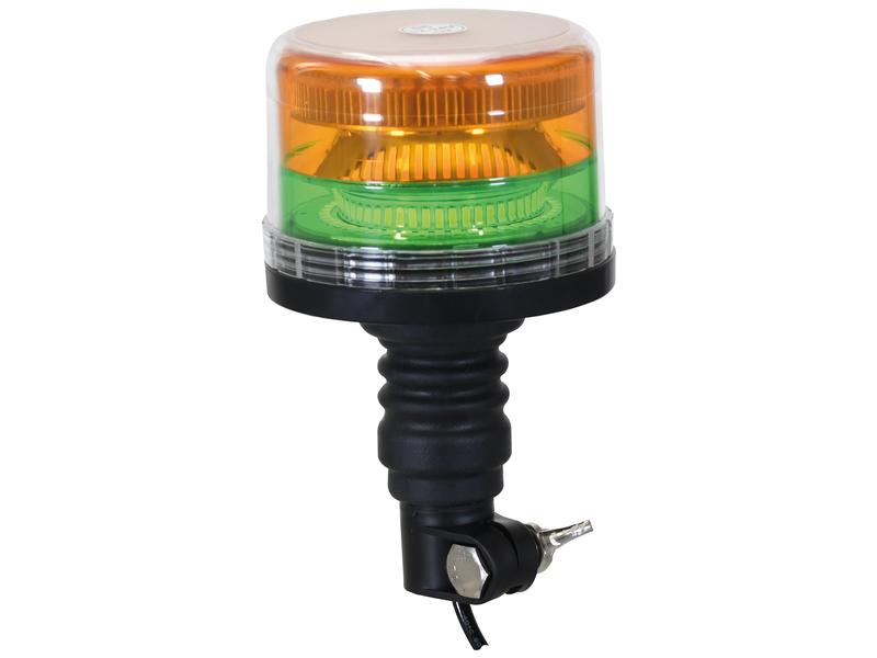 LED Rotating Beacon (Amber / Green), Interference: Class 3, Flexible Pin, 12-24V DC