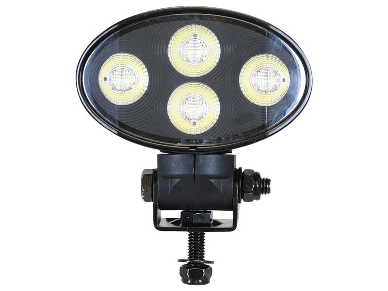 LED Mini Light- 10-30V, Oval Work Light 4650 Lumens Raw, Bracket