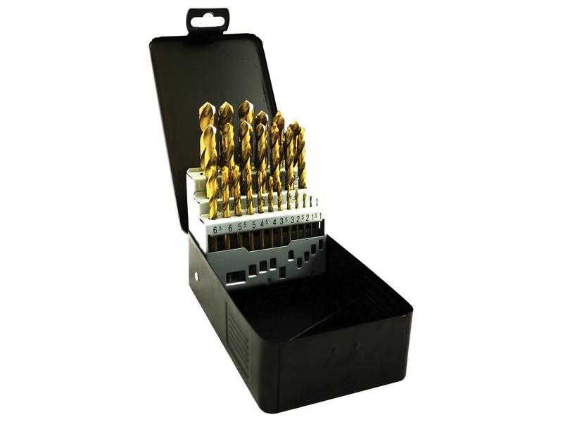 Kit de broca de titânio HSS 25 un. Imagem 1