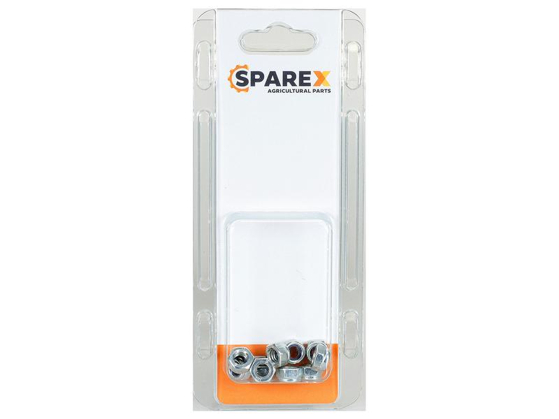 Agripak 10 pcs. Coarse Lock Nut M6x1.00mm Image 1