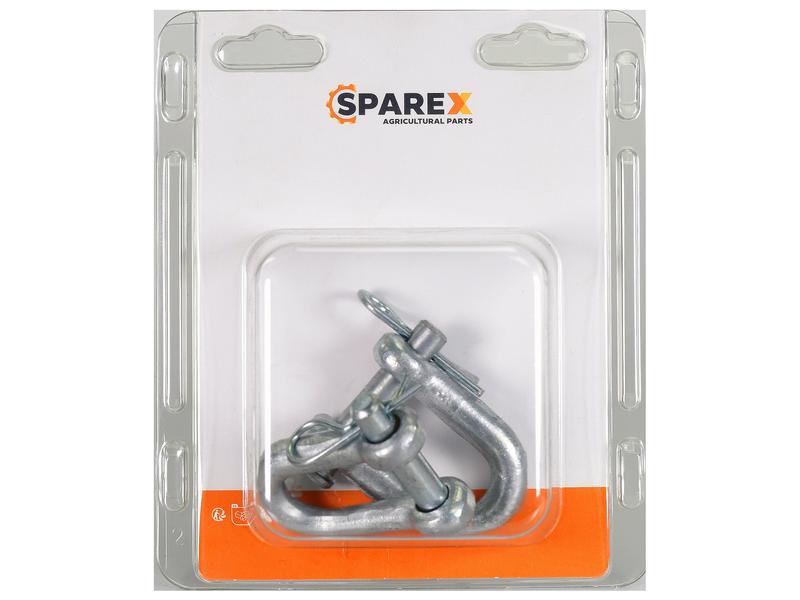 Agripak 2 pcs. D Shackle Pin 10mm Jaw 18mm Image 1