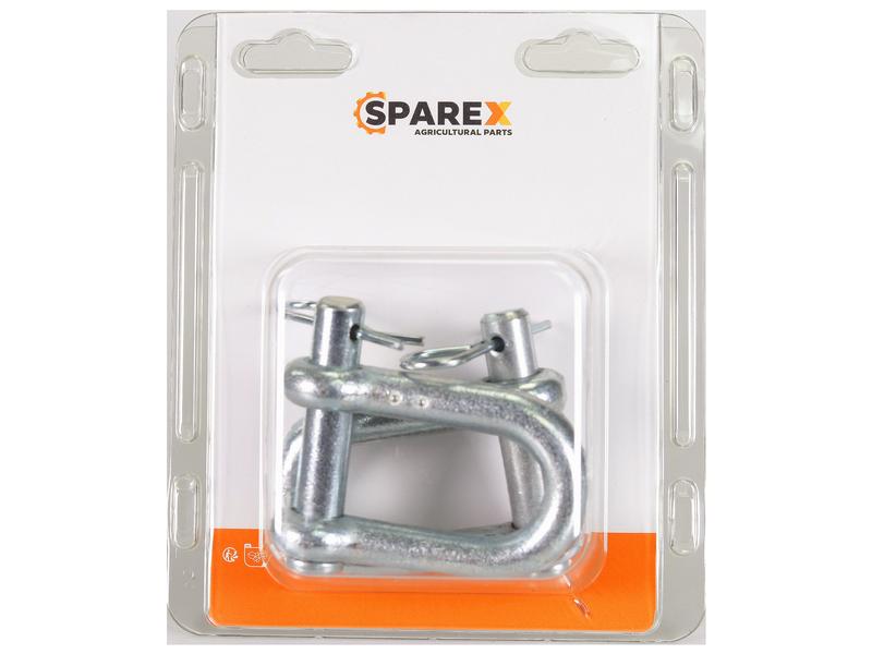 Agripak 2 stk. Sjækel (m/split) pol 13mm Kæbebredde 25.4mm Billede 1
