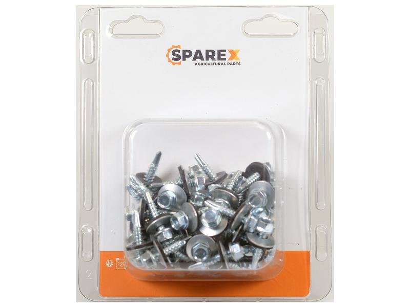 Agripak 50 pcs. HexH TEK Screws, 5.5x25mm Image 1