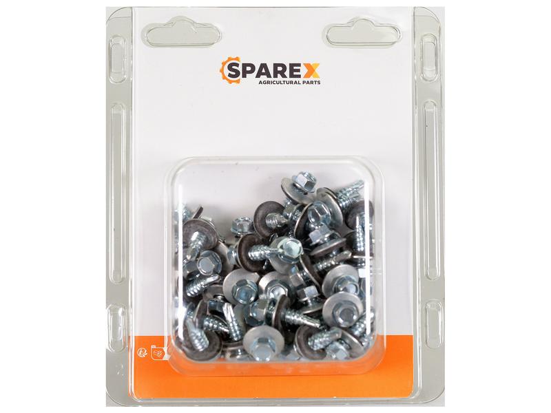 Agripak 50 pcs. HexH TEK Screws, 6.3x22mm Image 1