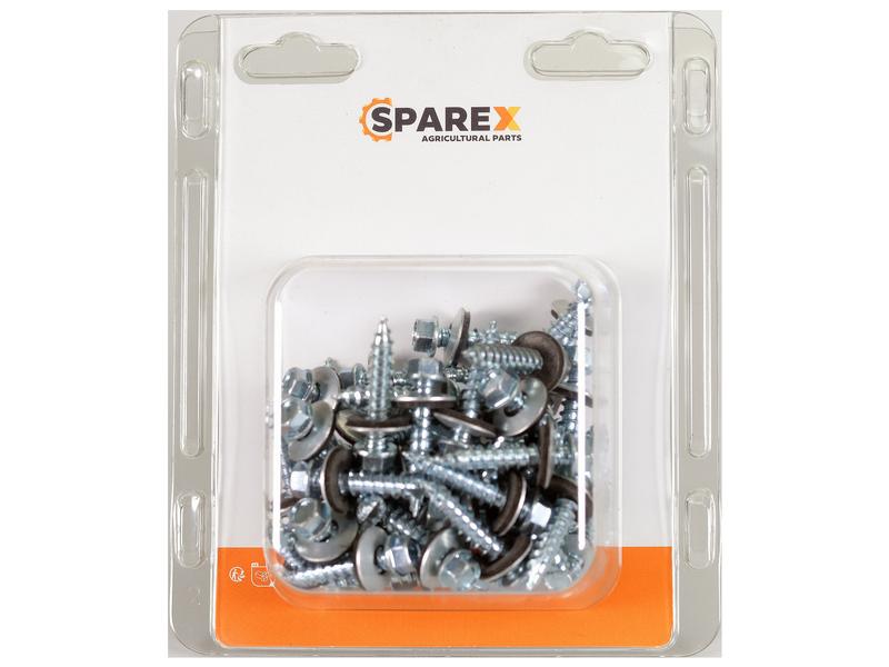 Agripak 50 pcs. HexH TEK Screws, 6.3x32mm Image 1