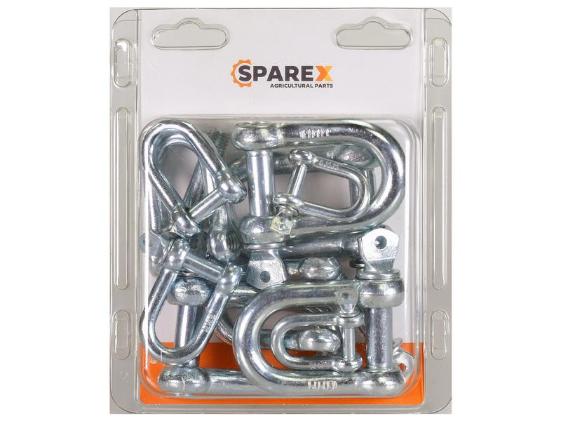 Agripak 10 pcs. Screw Type D Shackle Pin Ø6-13x12-24mm Image 1