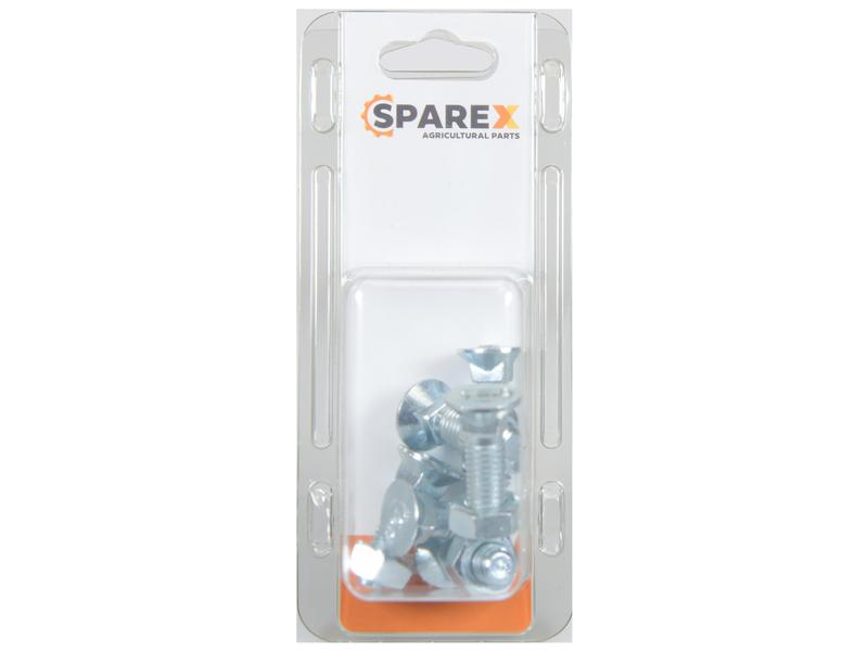 Agripak 6 pcs. Countersunk Bolt & Nut M11 x 30mm Image 1