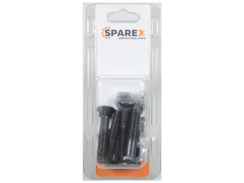 Agripak 6 pcs. Countersunk Bolt & Nut M11 x 45mm Image 1