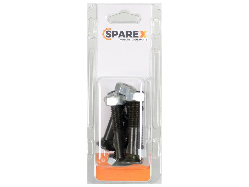 Agripak 6 pcs. Countersunk Bolt & Nut M10 x 60mm Image 1