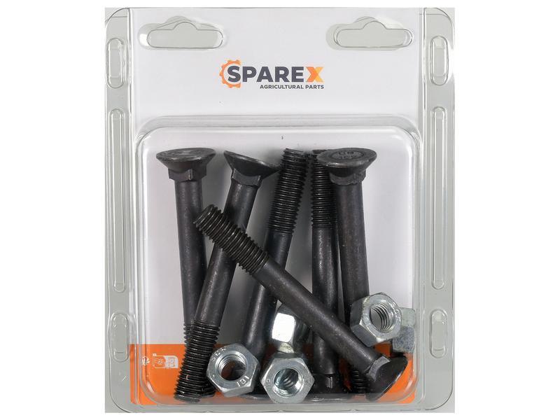Agripak 6 pcs. Countersunk Bolt & Nut M12 x 100mm Image 1