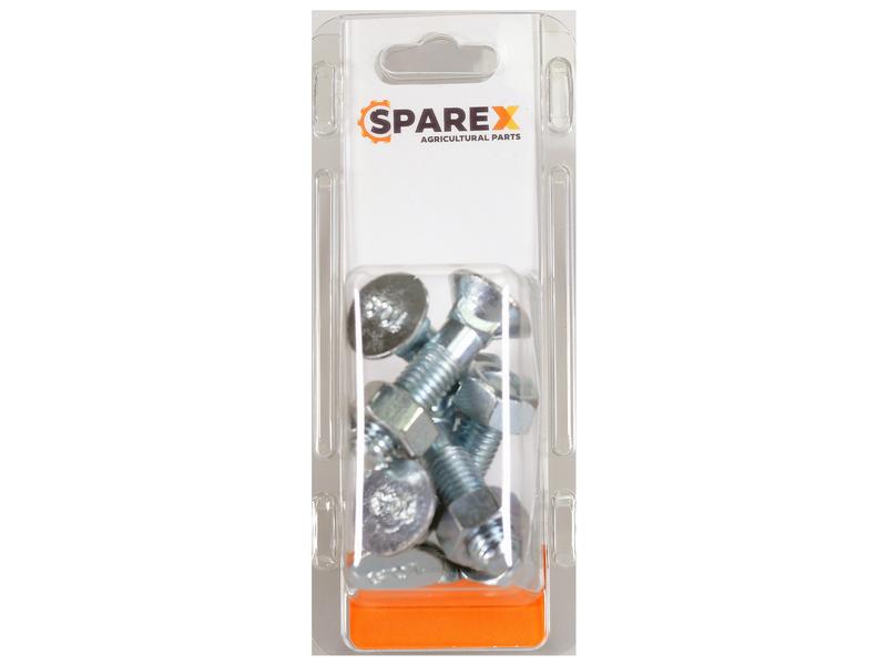 Agripak 6 pcs. Countersunk Bolt & Nut M12 x 50mm Image 1