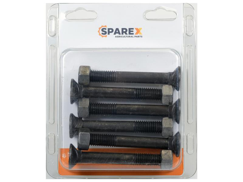 Agripak 6 pcs. Countersunk Bolt & Nut M12 x 90mm Image 1