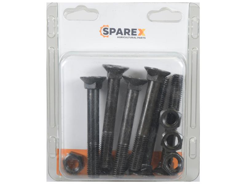 Agripak 6 pcs. Countersunk Bolt & Nut M12 x 90mm Image 1
