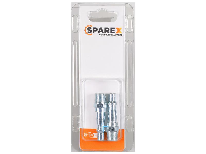 Agripak  2 stk. Adapter  1/4\'\' BSPT Han Coupling Billede 1