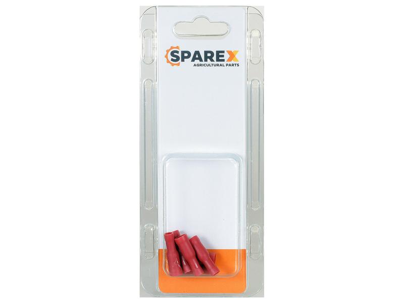 Agripak 6 Stk. Kabelschuh - Muffe, 4.0mm, Rot Bild 1