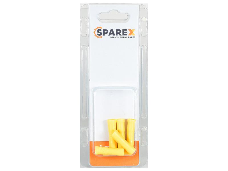 agropak 6 szt Końcówka Na Kabel - Żeński, 5.0mm, żółty Obraz 1