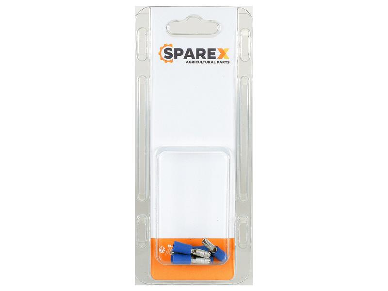 Agripak 6 Stk. Kabelschuh - Stecker, 4.0mm, Blau Bild 1
