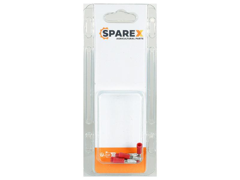 Agripak 6 Stk. Kabelschuh - Stecker, 4.0mm, Rot Bild 1
