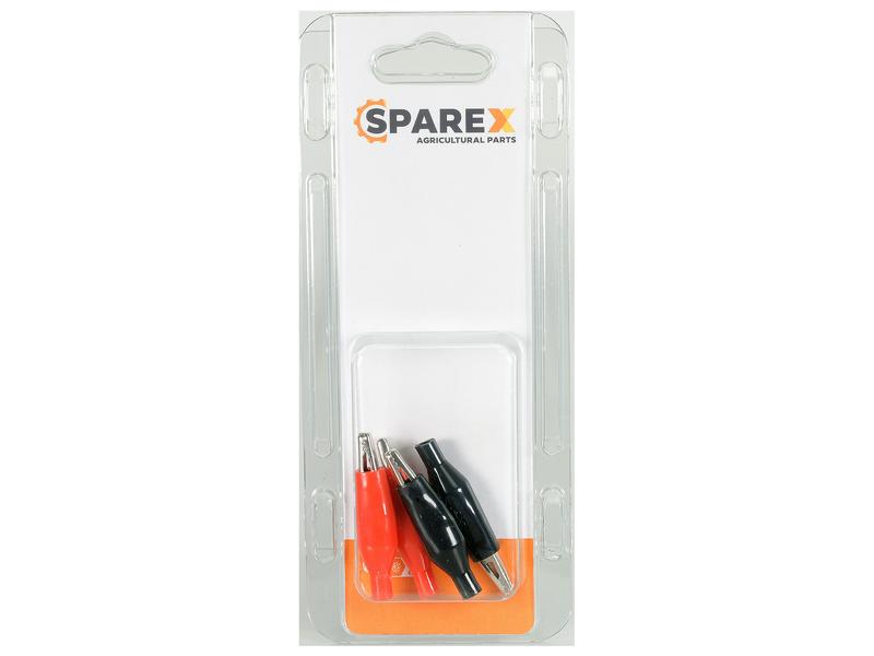 Agripak 4 pcs. Crocodile Clip - 2.0 Amps, Red Black Image 1