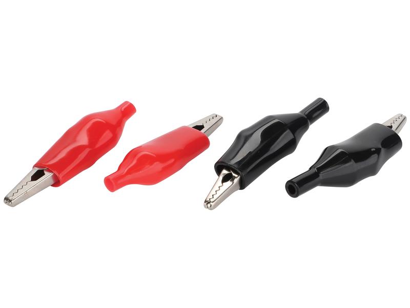Agripak 4 pcs. Crocodile Clip - 5.0 Amps, Red Black Image 1