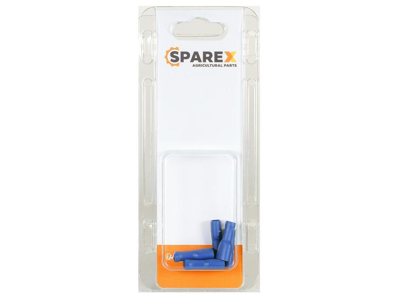 Agripak 6 un. Terminal 6.3mm, Azul Imagem 1