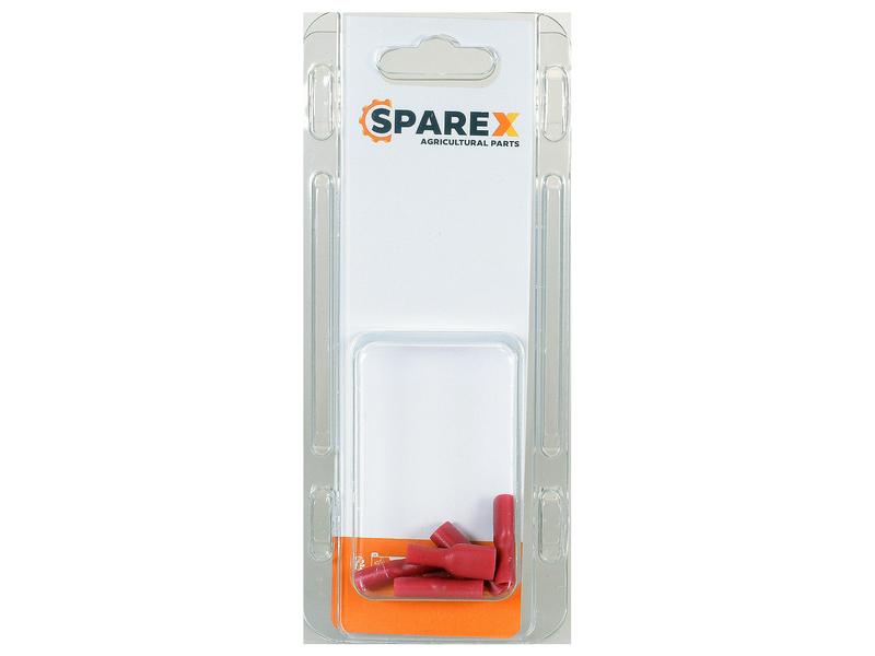Agripak 6 Stk. Kabelverbindung Muffe, 6.3mm, Rot Bild 1
