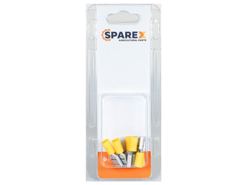 Agripak 6 un. Terminal 9.5mm, Amarela Imagem 1