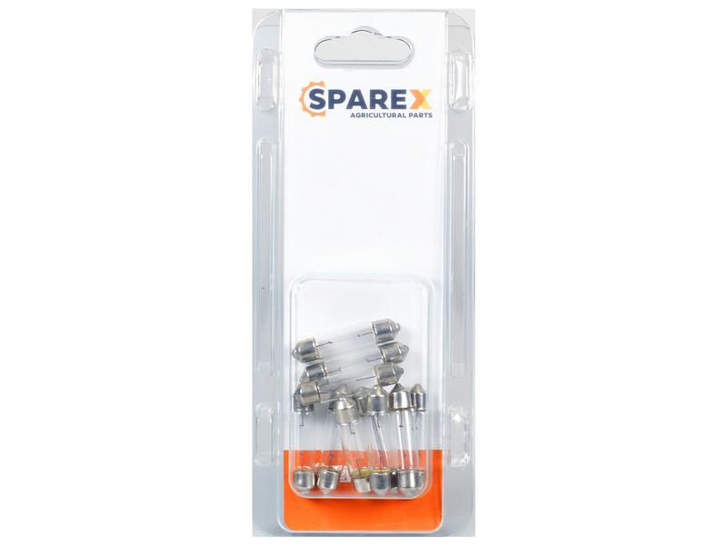 Agripak 10 pcs. Bulb 12V, 3W, SV7-8 Image 1
