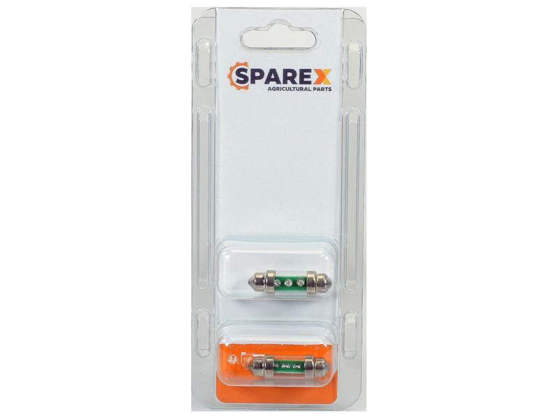 Polttimo (LED) C5W, 12V, 1W, SV8.5-8 (Agripak 2 pcs.) Kuva 1