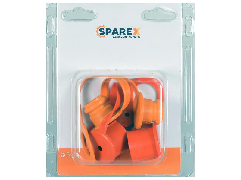 Agripak 4 pcs. Sparex Dust Cap 1/2\'\' Orange Image 1
