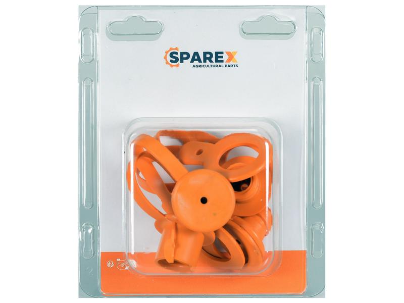 Agripak 4 pcs. Sparex Dust Cap 3/8\'\' Orange Image 1