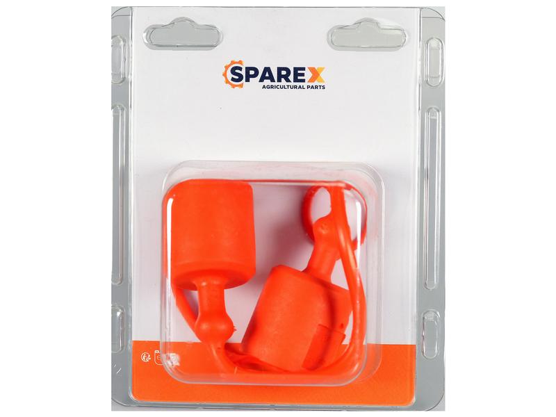 Agripak 2 pcs. Faster Dust Cap 3/8\'\' Orange Image 1
