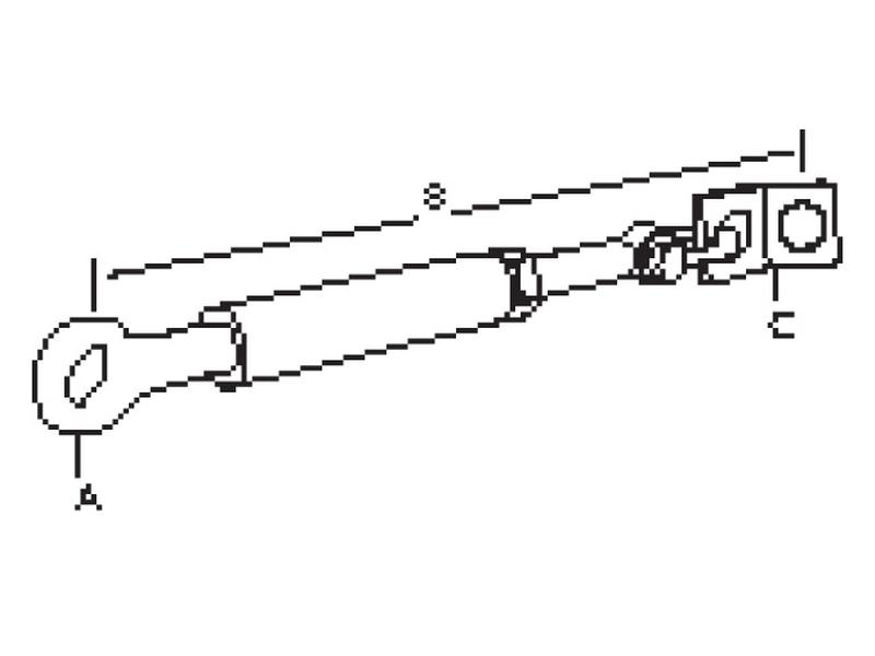 Stabilizer Small Pin Box Short Stabiliser Bar - Ball Size Pin Ø Min. Length: 356mm - 3/4