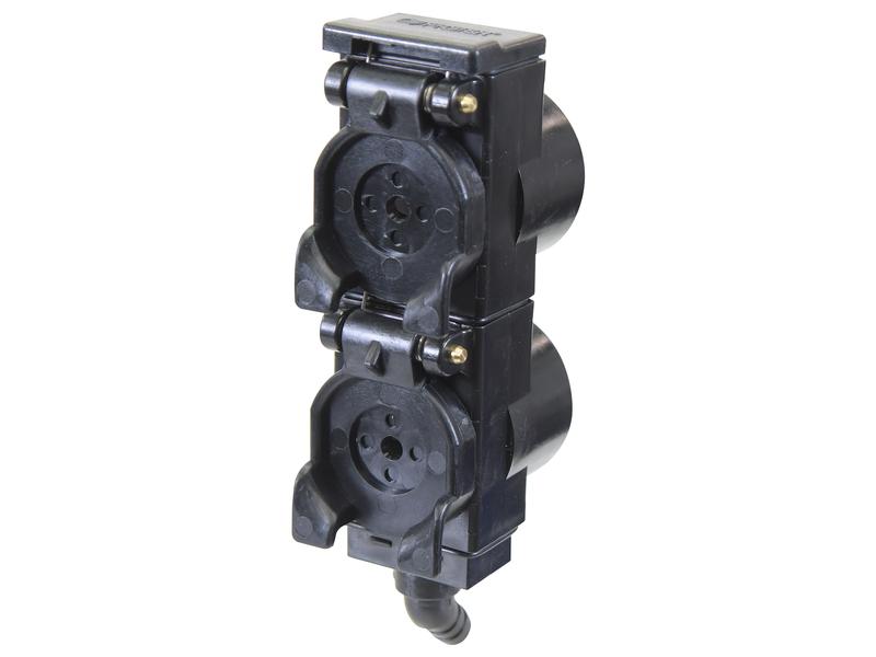 TARV Oil Collection System Double unit 55mm spacing without visual indicators, 45 Degrees Image 1