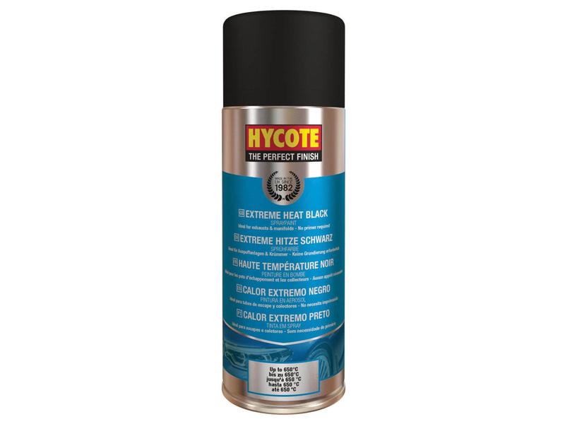 Hycote Black Extreme Heat Paint 400ml Image 1