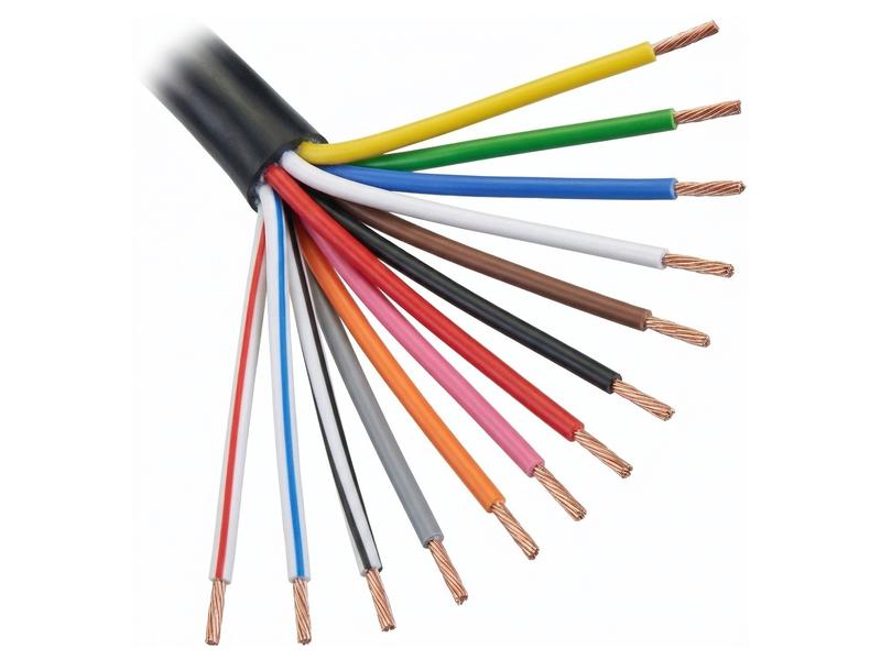 Kabel 13x1.5mm²  (1m) Sort Reel Billede 1