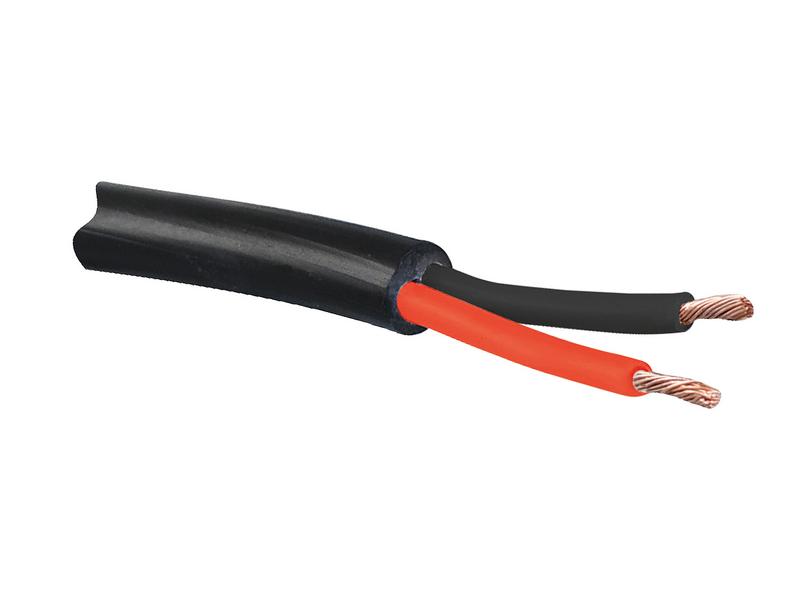 Kabel 2x1.5mm²  (1m) Sort Reel Billede 1