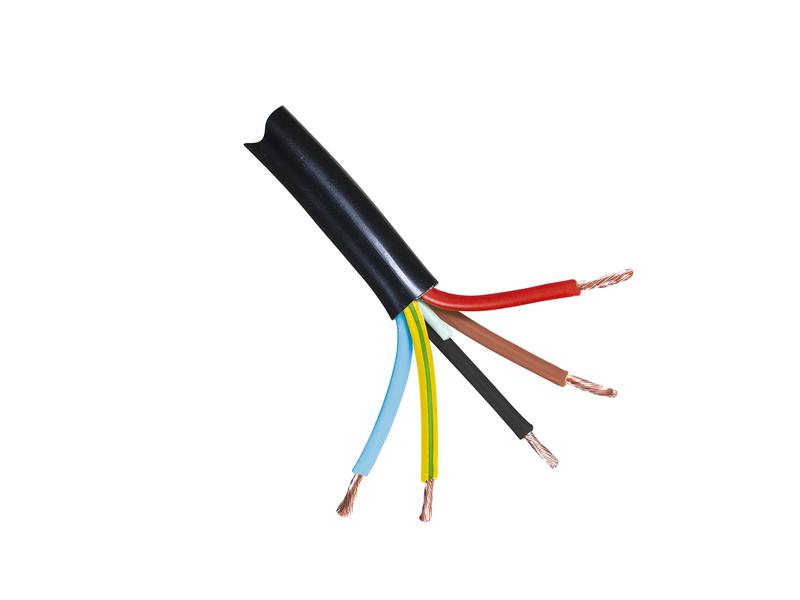 Kabel 5x1.5mm²  (1m) Sort Reel Billede 1