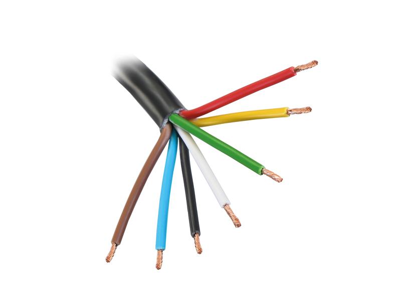 Kabel 7x1mm²  (1m) Sort Reel Billede 1